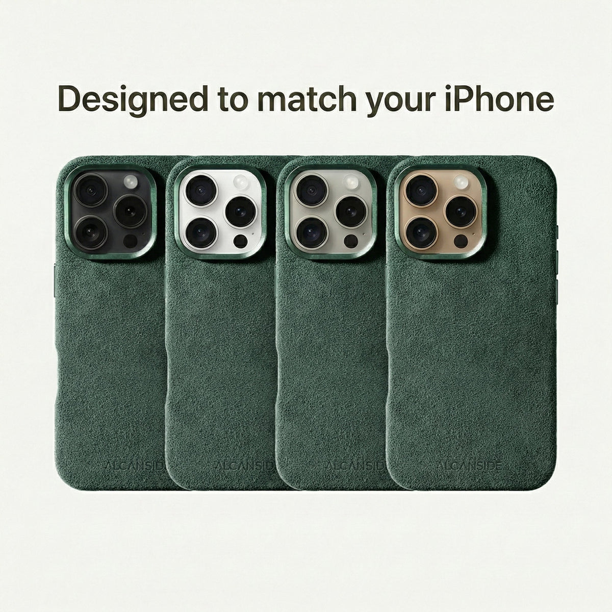 iPhone 16 Pro Max - Alcantara Case - Midnight Green