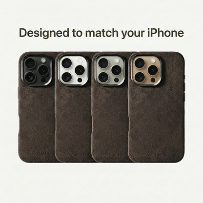 iPhone 16 Pro Max - Alcantara Case - Chocolate Brown