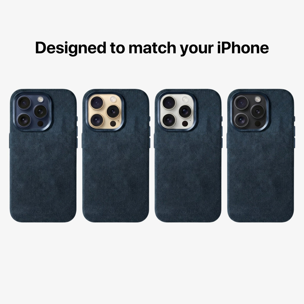 iPhone 16 Pro Max - Alcantara Case - Navy Blue