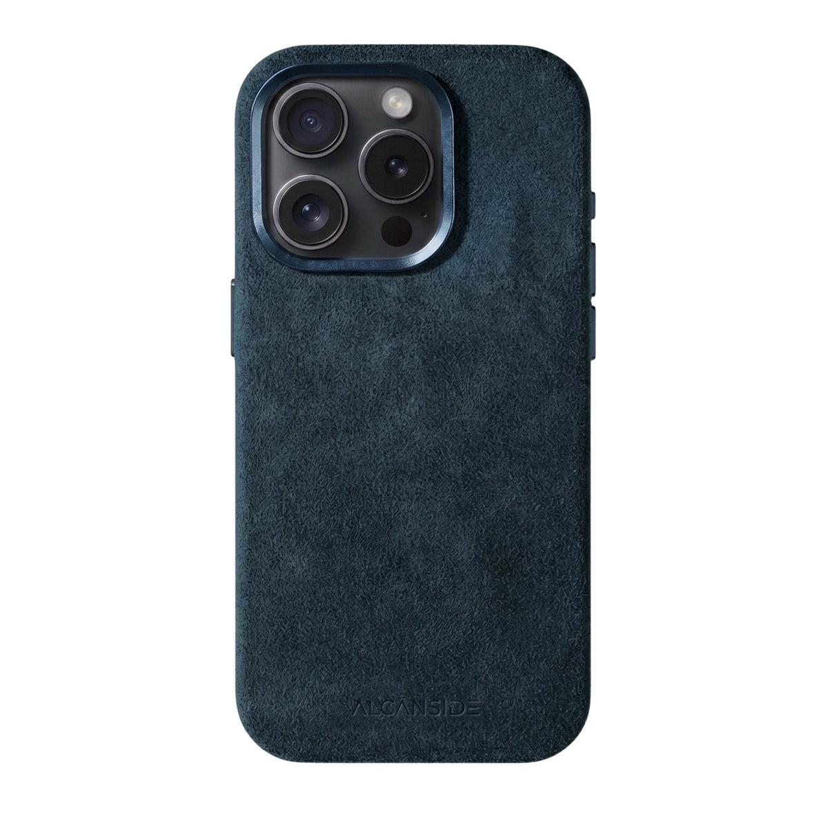 iphone alcantara case - Navy Blue