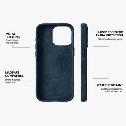 iPhone 16 Pro Max - Alcantara Case - Navy Blue