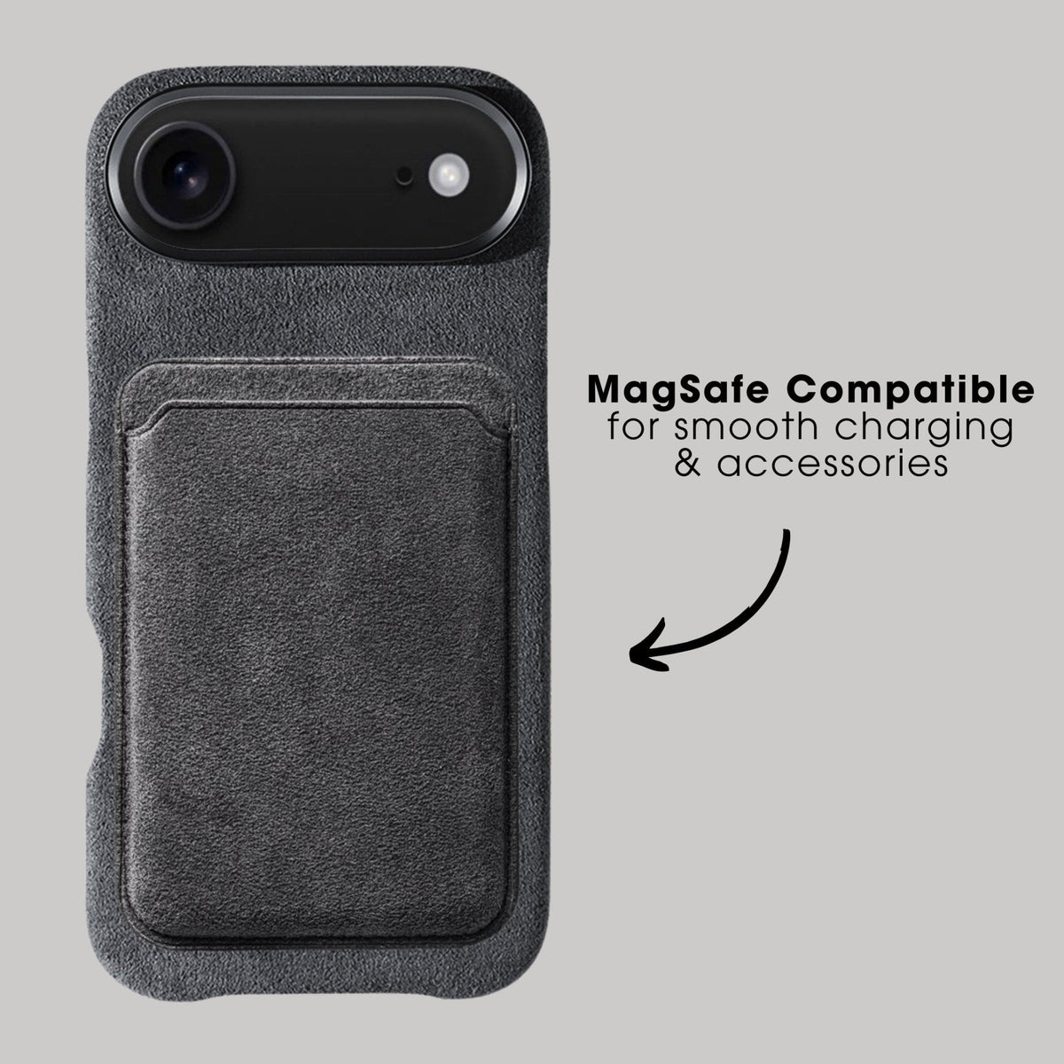 iphone alcantara case - Space Grey