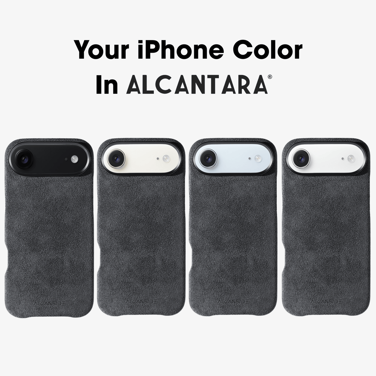 iphone alcantara case - Space Grey