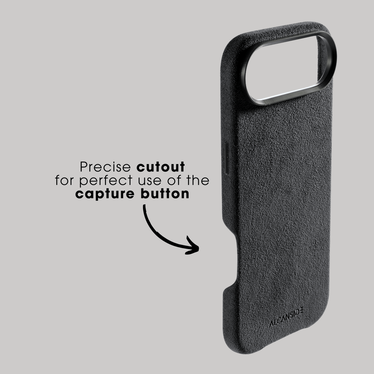 iphone alcantara case - Space Grey