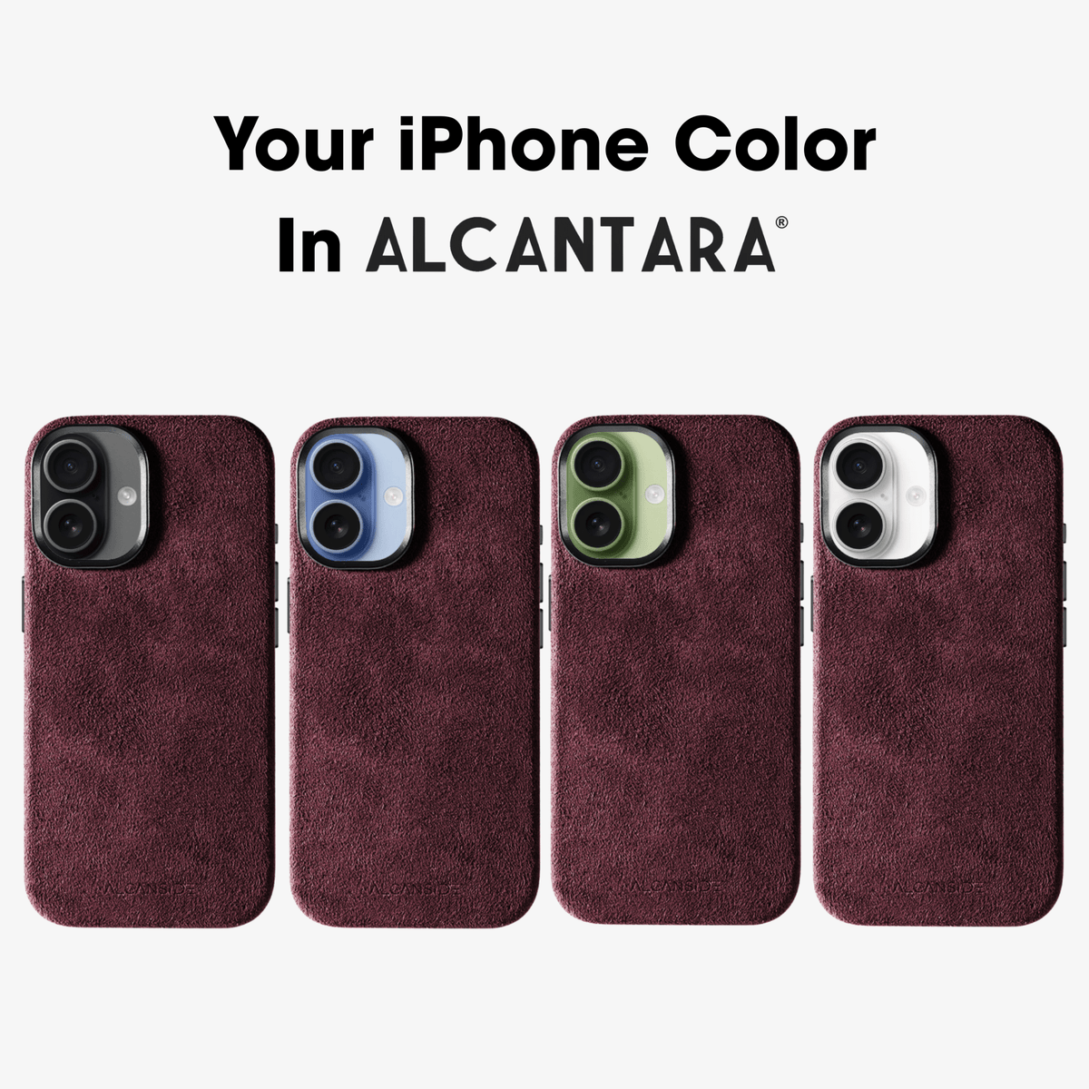 iPhone 17 - Alcantara Case - Wine Red