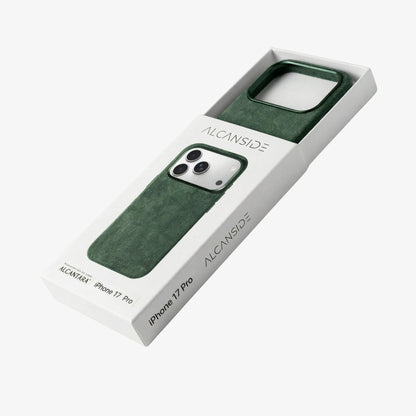 iphone alcantara case - Midnight Green