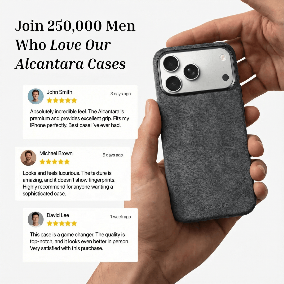 iPhone 17 Pro - Alcantara Case - Space Grey