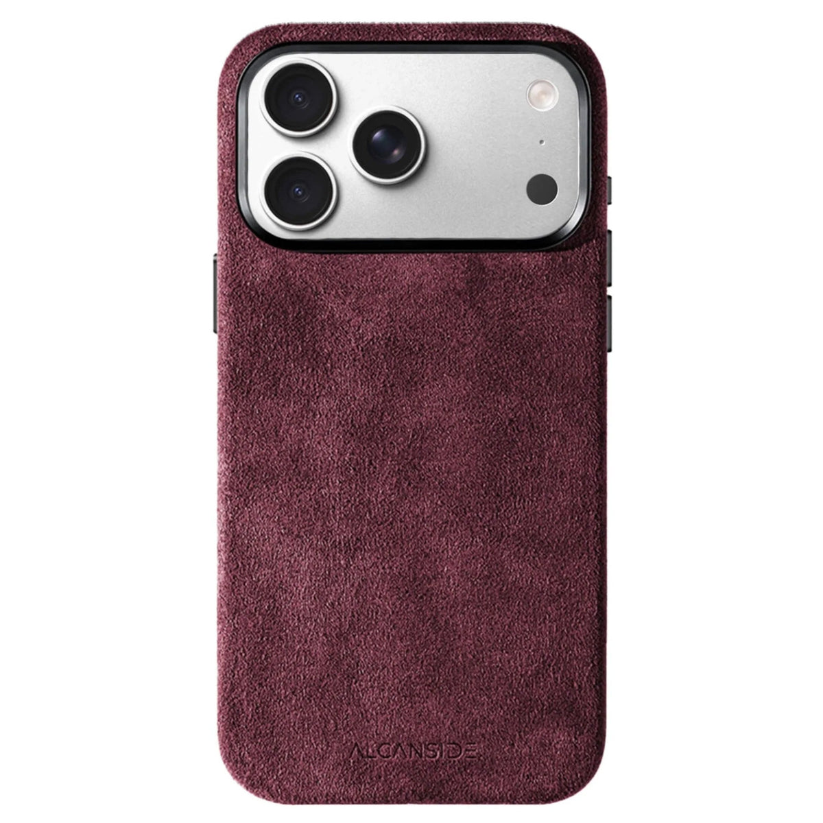 iphone alcantara case - Wine Red