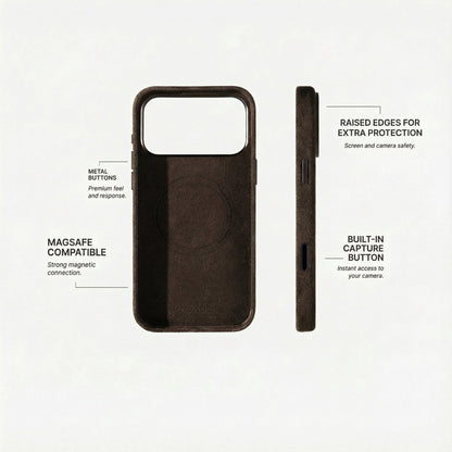 iPhone 17 Pro - Alcantara Case - Chocolate Brown