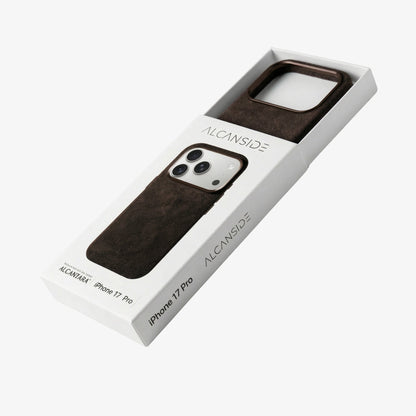 iphone alcantara case - Chocolate Brown