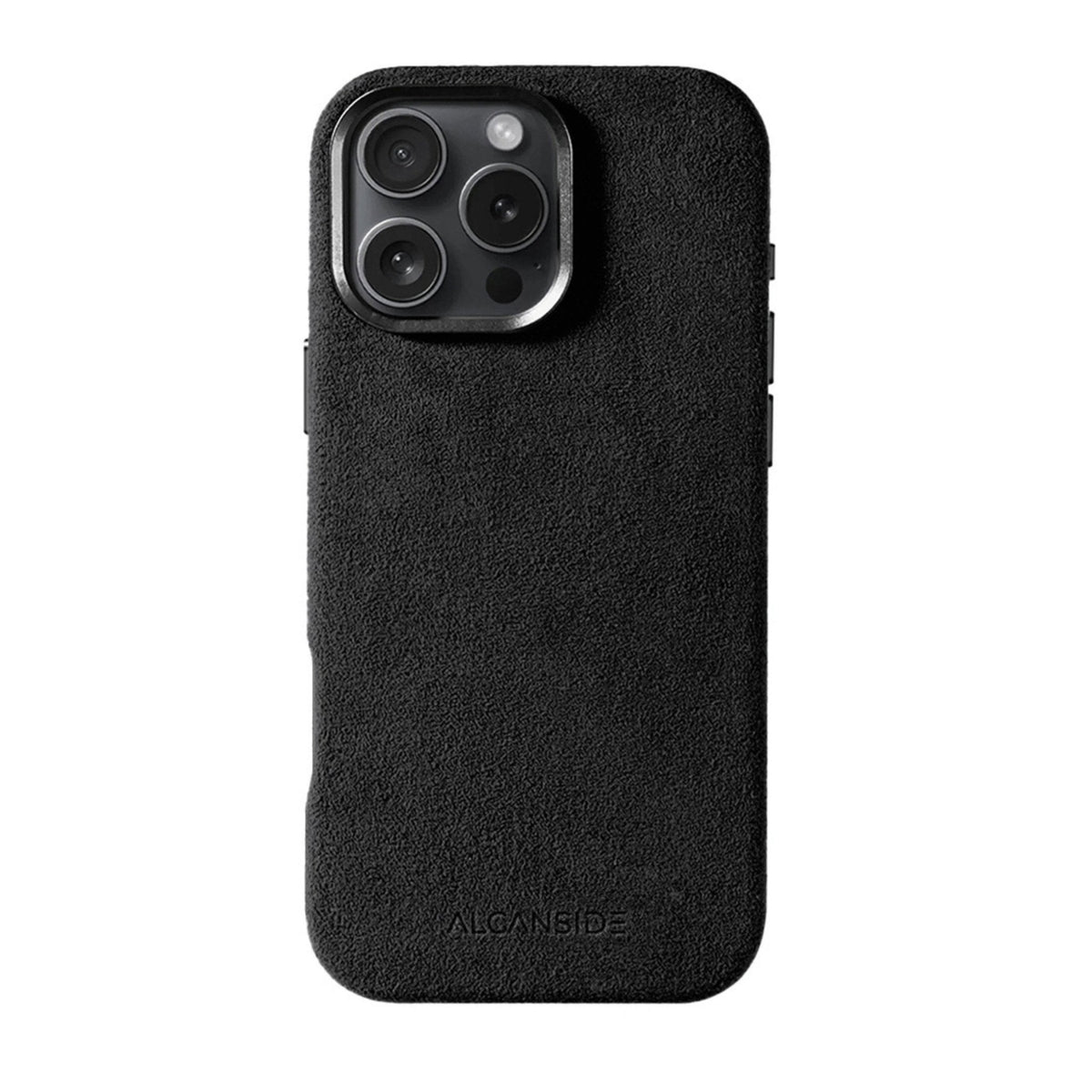iphone alcantara case - Deep Black