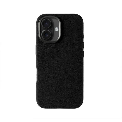 iphone alcantara case - Deep Black