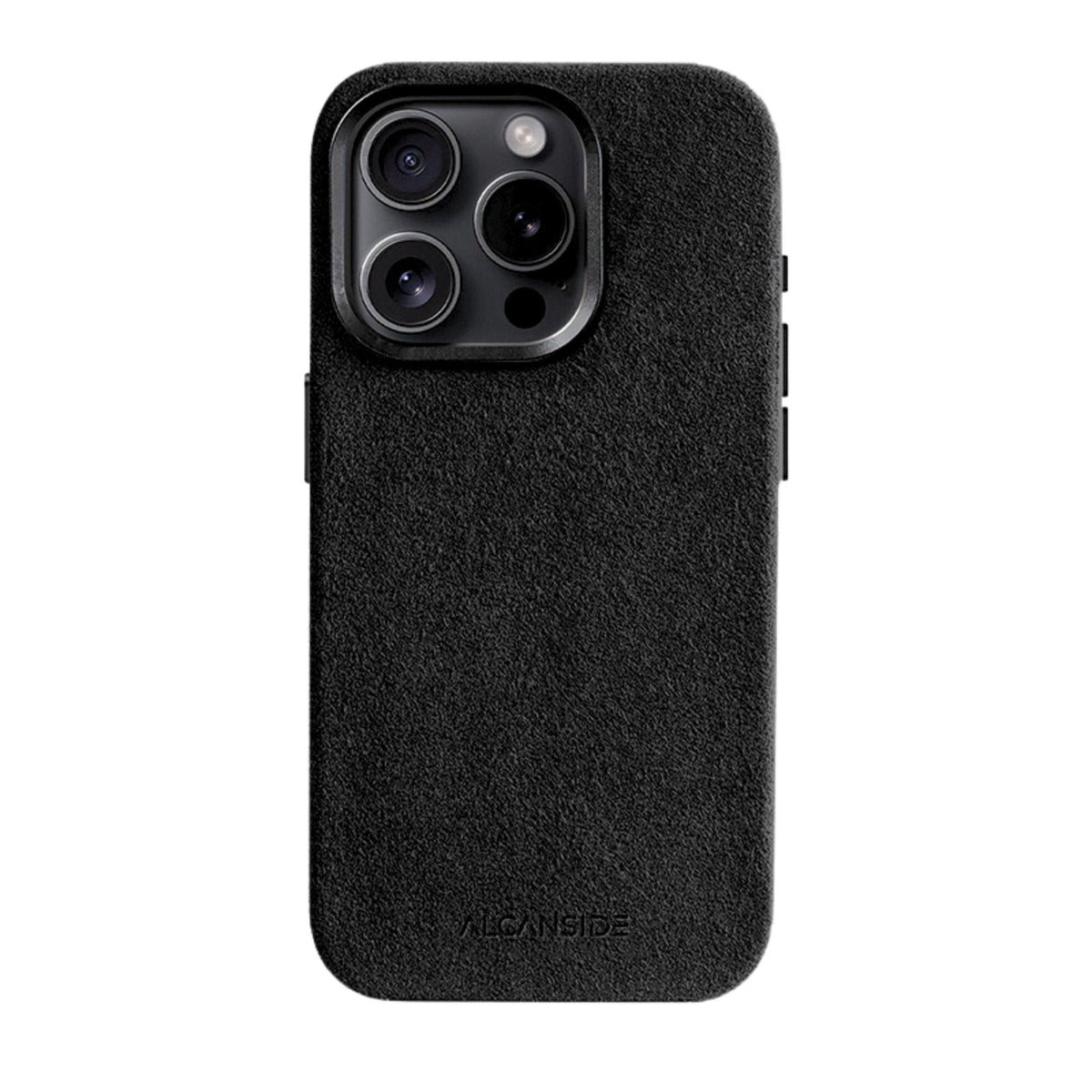 iphone alcantara case - Deep Black
