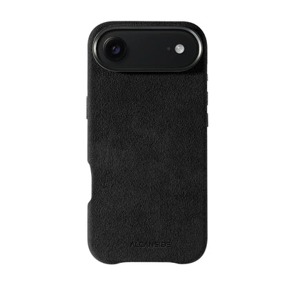 iphone alcantara case - Deep Black