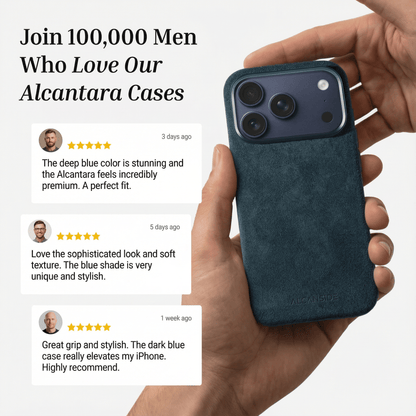 iPhone 17 Pro Max - Alcantara Case - Navy Blue