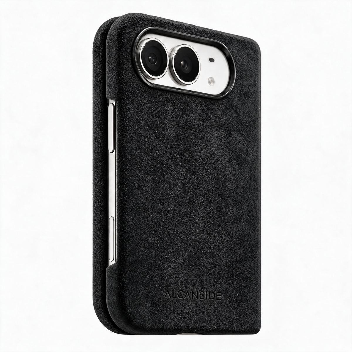 iPhone Duo - Alcantara Case - Deep Black