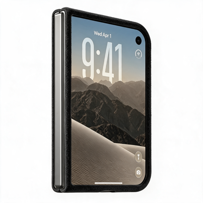 iPhone Duo - Alcantara Case - Deep Black