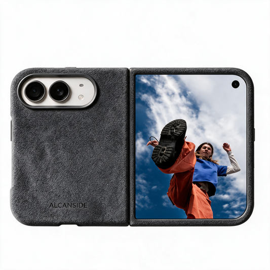 iPhone Duo - Alcantara Case - Space Grey