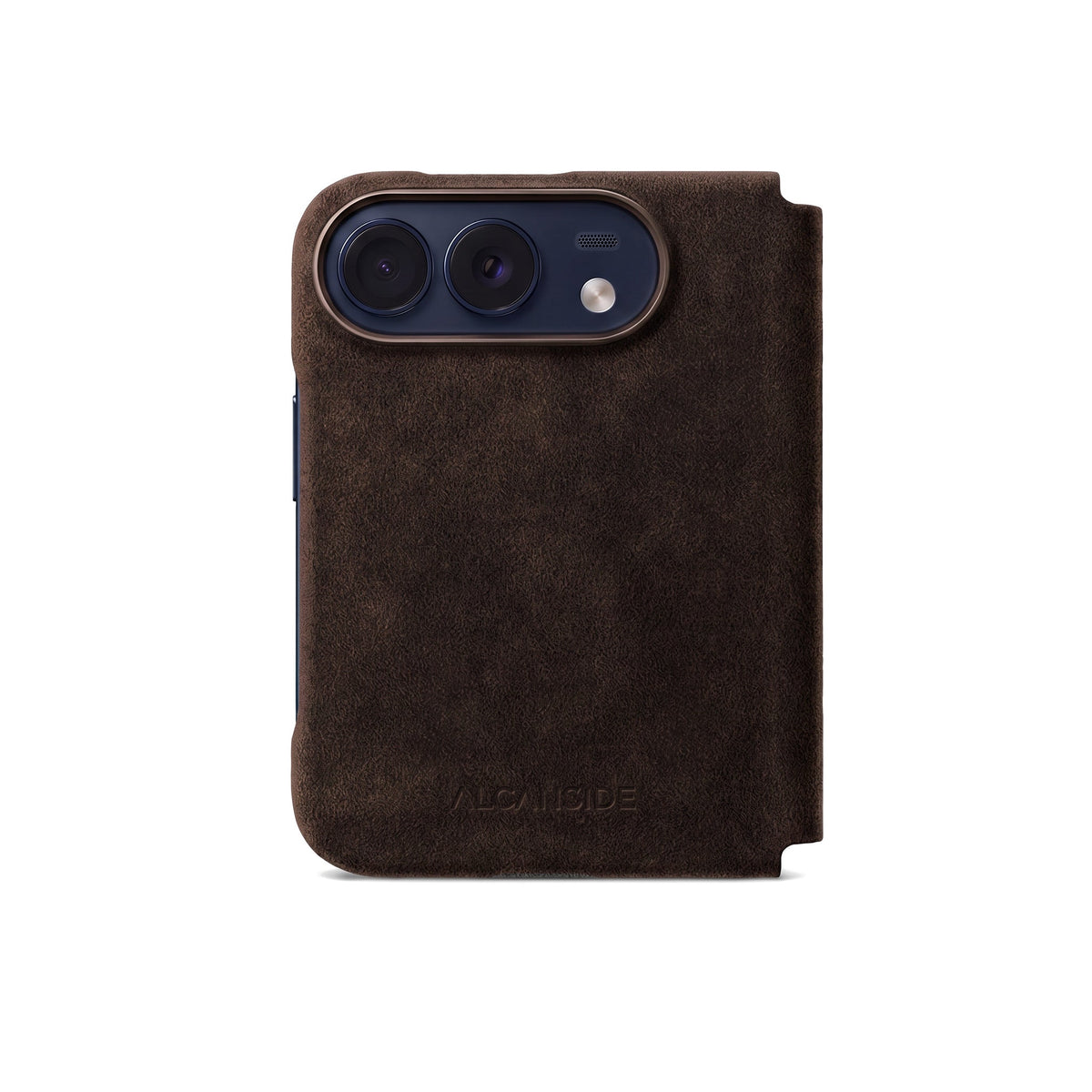 iPhone Duo - Alcantara Folio - Chocolate Brown