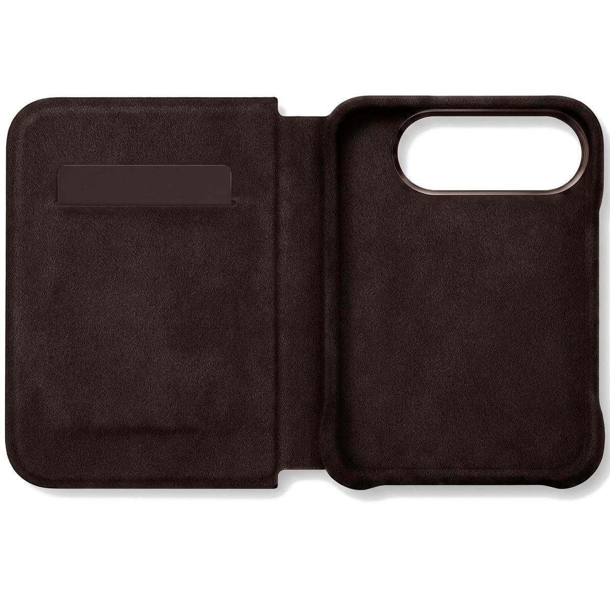 iPhone Duo - Alcantara Folio - Chocolate Brown