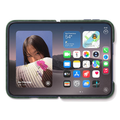 iPhone Duo - Alcantara Folio - Midnight Green