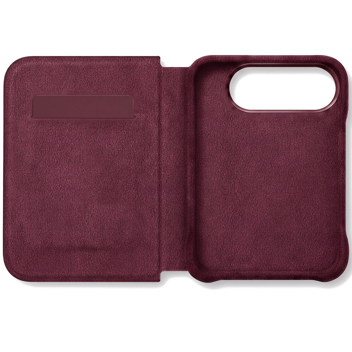 iPhone Duo - Alcantara Folio - Wine Red