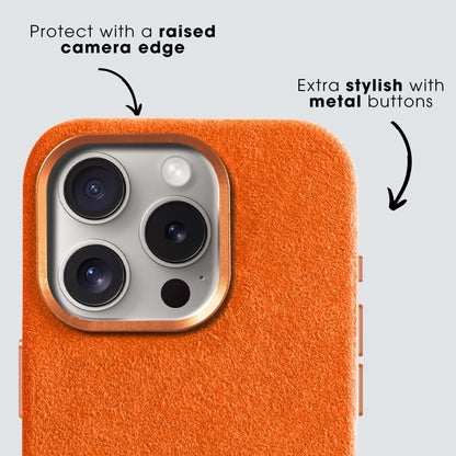 Limited Edition - iPhone 13 Pro Max - Alcantara Case - Orange