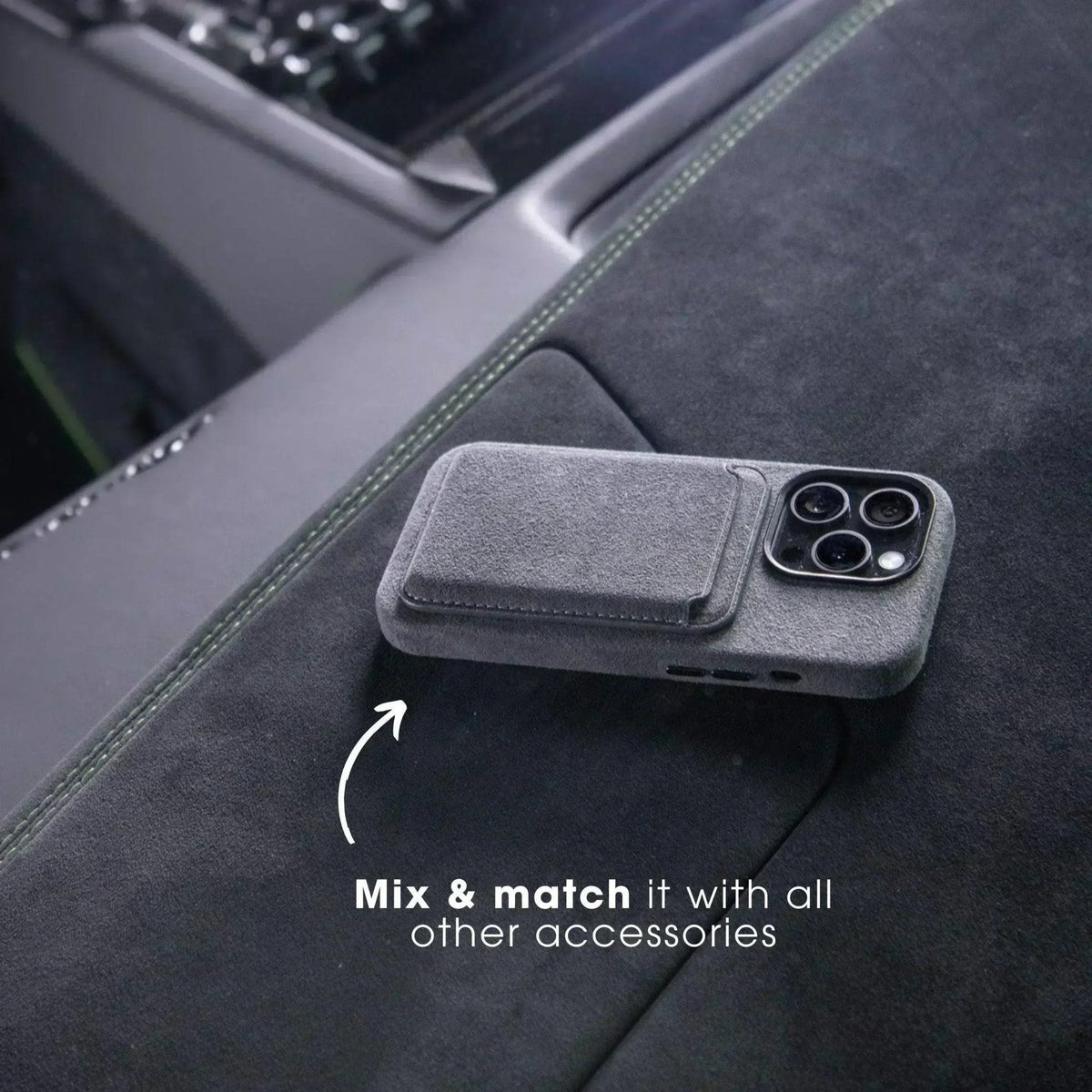 iPhone 17e - Alcantara Case - Nardo Gray