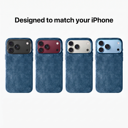 iphone 18 pro max alcantara case - Ocean Blue